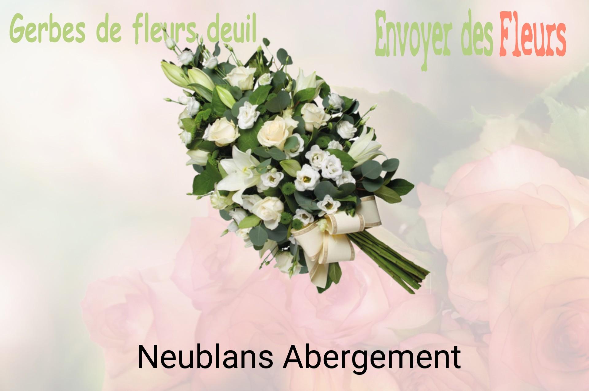 Gerbe de fleurs de deuil livrée à Neublans-Abergement